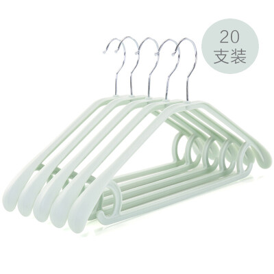 

Mengting hanger thickening wide shoulders no trace drying rack hook drying rack green green 20 Pack 1207