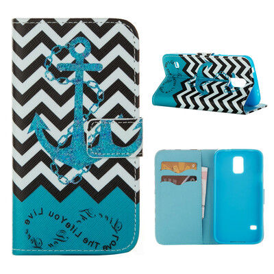 

MOONCASE ЧЕХОЛ ДЛЯ Samsung Galaxy S5 Flip PU Leather Fold Wallet Card Slot Kickstand Back [Pattern series] /a20