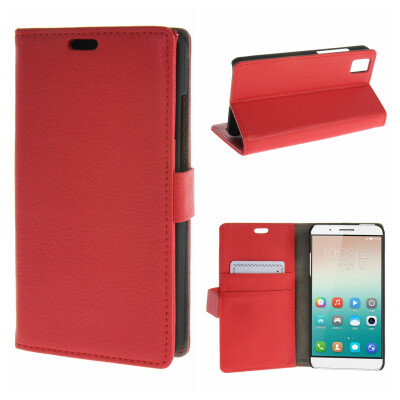 

MOONCASE ЧЕХОЛ ДЛЯ Huawei Honor 7i High quality Leather Flip Wallet Card Holder Bracket Back Pouch Red 02