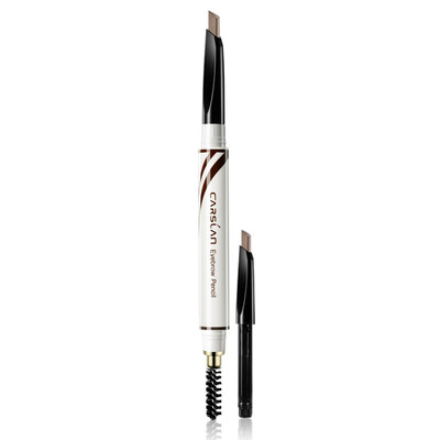 

Cardlan Carslan big eyes Qimei fine eyebrow pencil 2 dark brown waterproof lasting no halo dye to send replacement new&old packaging random delivery