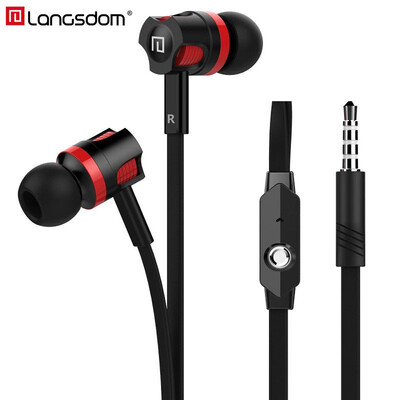 

Langsdom JM26 Earbuds Headphones with Mic 35MM Wired Stereo Headset Hifi In Ear Earphones for Phone Xiaomi Samsung Huawei