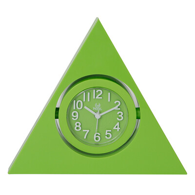 

Pearl Star PEARL alarm clock creative student clock childrens bedroom bedside table alarm table fashion triangle clock living room silent clock alarm PG1100 green