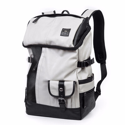 

UIYI New Arrival 2018 Men Backpack Fashion PU Leather Backpacks Laptop Bags Multifunction Computer Antitheft Backpack Men Pack