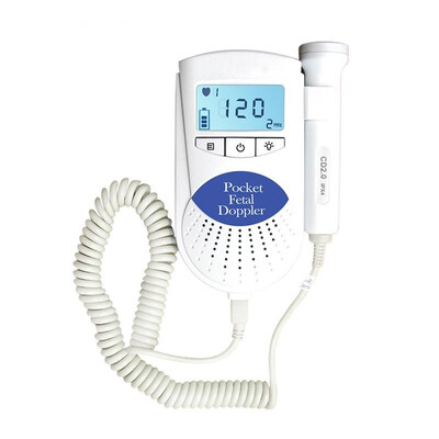 

Pocket Fetal doppler SONOLINE B 2MHZ probe backlight LCD baby monitor Blue Color