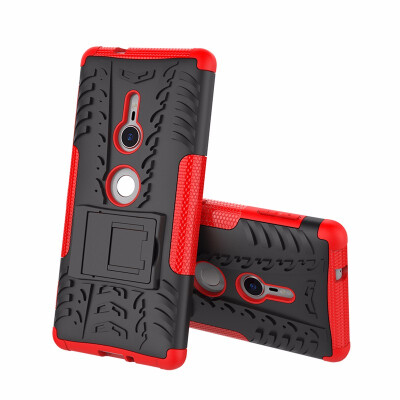 

Goowiiz Phone Case For Sony Xperia XZ2XZ2 Compact Armor Tire Texture Rugged Protection PCTPU Full Protection