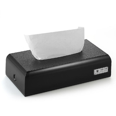 

CHUANGDIAN Hotel Household Bathroom Facial Tissue Paper Dispenser Box Cover Napkin Holder Towels Decorative Leather Texture Rectan