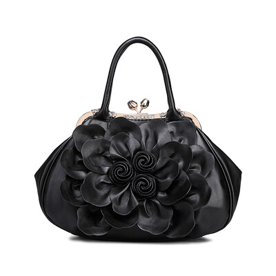 

Luxury brand lady flower handbags casual womens leather bag high quality women sweet lady fashion handbags