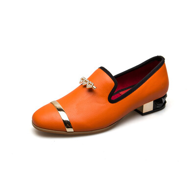 

MEIJIANA 2018 Genuine Leather Low Heels Leather Women Pumps Fashion Heels Sandals For Women Summer