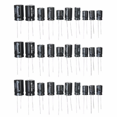 

125pcs 25 Values Electrolytic Capacitors Assorted Kit 1uF-2200uF