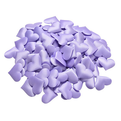 

100pcs 35cm DIY Heart petals wedding decorations Satin Heart Shaped Fabric Artificial flower petals wedding decor supplies
