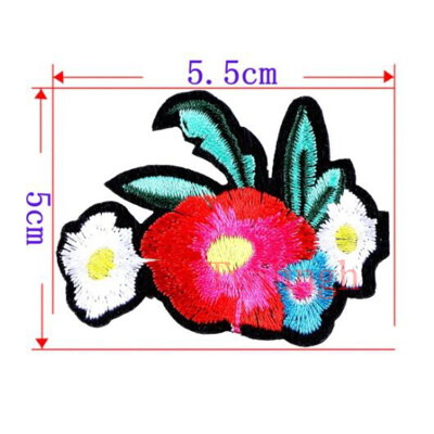 

1 Pc Brand Flower Patches Big Stickers Embroidery 3D Red Rose Applique Motif Applique Garment Women DIY Clothes Wedding Patch