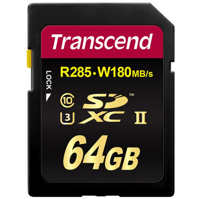 

Transcend 64GB UHS-II U3 ​​SDHC Ultra-High Speed ​​Memory Card Read 285Mb s Write 180Mb s MLC Particles