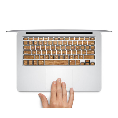 

GEEKID Macbook Pro retina Keyboard Decal Wood Macbook Air Keyboard sticker keys