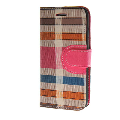 

MOONCASE сетке кожа держатель карты Чехол с Kickstand чехол для Apple IPhone 6 (4,7 дюйма) ярко-розовый