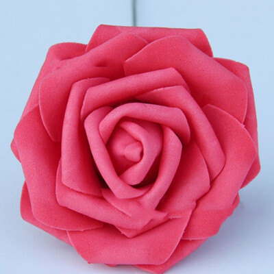 

5 Heads 8CM Artificial Rose PE Foam Flowers Dly Bride Bouquet Wreaths Wedding Home Decorative Charming Flowers