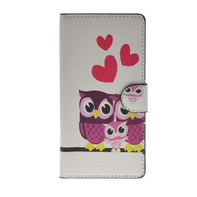 

MOONCASE Owl Pattern Leather Side Flip Wallet Card Slot Stand Pouch ЧЕХОЛ ДЛЯ Sony Xperia Z4