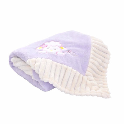 

Baby Blanket Double Laywer Flannel Swaddling Super Soft Cartoon Animal Bedding For Stroller Crib Cuddle 3040inch Blue Pony