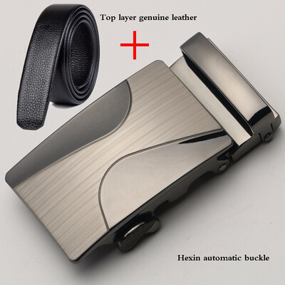 

Male Genuine Leather Belt Men cowskin leather belt Automatic Buckle Fashion Designer High Quality Mens Belts