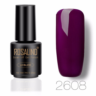 

ROSALIND 7ML Nail Polish Gorgeous Color Nail Gel Polish Vernis Semi Permanent Top Coat Base Coat Gel Nail Varnishes gel lacquer