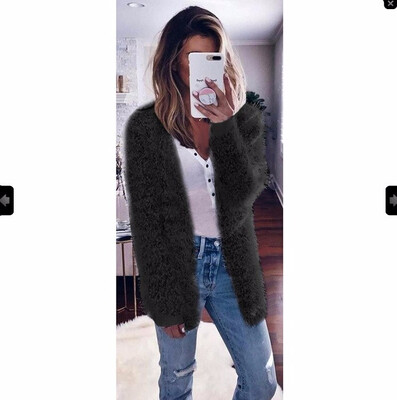 

Women Long Sleeve Casual Knit Coat Cardigan Fashion Coat The New Sweater Cardigan Coat Pocket Sweater Solid Coat Hooded Knit Cardi