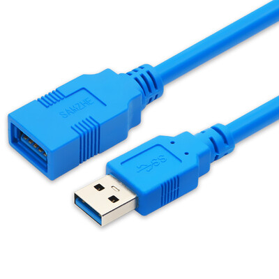 

SAMZHE UK-606 USB3.0 высокоскоростная передача данных удлинительная линия от мужчины к женскому AM / AF кабелю данных U дисковая мышь клавиатура удлинительная линия синяя 0,6 метра