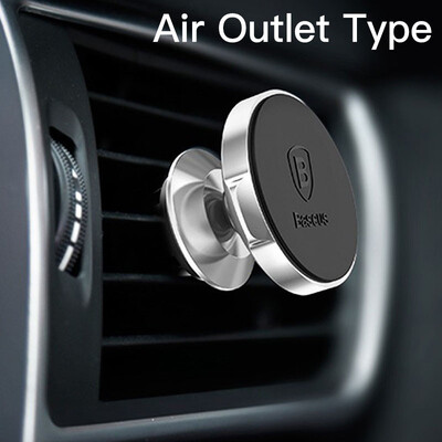 

Baseus Magnetic Car Phone Holder for iphone X 8 Samsung S9 Mobile Phone Air Vent Vertical Flat Type Mount Magnet Phone Stand