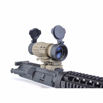 

ET Style 4X FXD Magnifier With Adjustable QD Mount Tactical Hunting Accessories Optics Rifle Scope AO5338