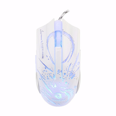

Bosston Gaming Mouse USB Breathing Light 6 Keys 2400DPI Optical Computer Mice for PC Laptop Desktop GM100