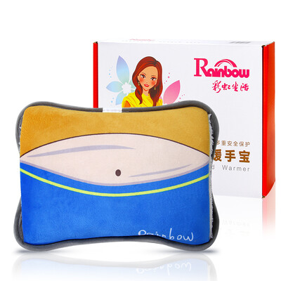 

Rainbow hand warmers hot water bottle electric heating hand warmers warm water bag warm baby charging