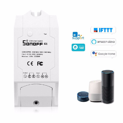 

Sonoff G1 ITEAD GPRSGSM Remote powe-r Smart Switch Compatible with alex-a for googl-e Home Timer Remote Control Home Appliances V