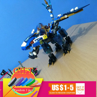 

06027 378pcs Jays Elemental Dragon Children Educational Building Block Set Jay Cyrene Monkey Toy Compatible with 70602 lepin