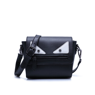 

в 2016 году новый стиль женщин пу кожа crossbody сумку с монстром глаза дамы сумку маленькие женщины сумку