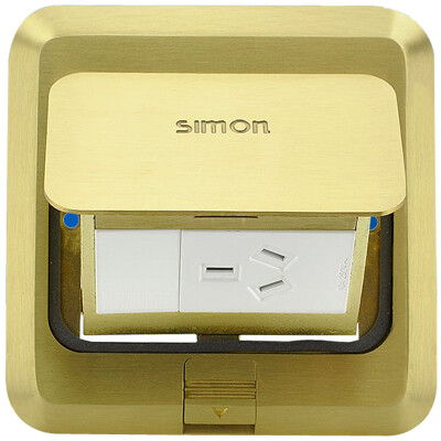 

Simon (SIMON) ground plug type floor socket bounce type 16A three hole socket metal copper color TD120F24