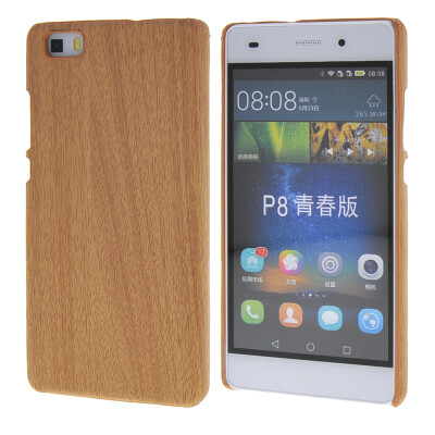 

MOONCASE Wooden style Hard Rubber Shell Back Case Cover for Huawei Ascend P8 Lite Beige