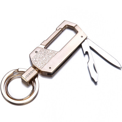 

[Jingdong supermarket] JOBON Zhongbang key chain ring car key chain chain mother circle spring knife with a bottle opener waist hanging ZB-8735B