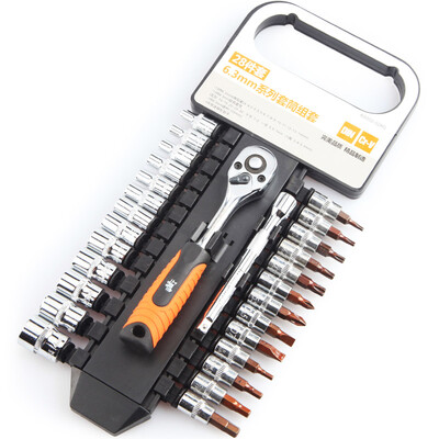 

Worker WORKERBEE 28pcs 6.3mm серии AS002-028G Автоматический ремонт рукава серии Установить быстрый трещоточный ключ Установить инструмент ремонта инструмента инструмент автоматического ремонта