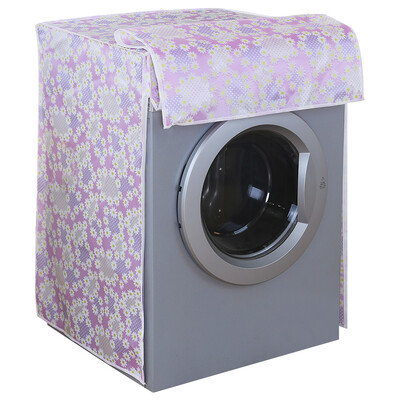 

Jia Pei WA-108G upright drum washing machine cover dust cover for Siemens, LG, the United States, Haier and other brands before the opening pink