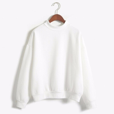 

M-XXL Cute Women Hoodies Pullover 9 colors Autumn Coat Winter Fleece Thick Knit Sweatshirt