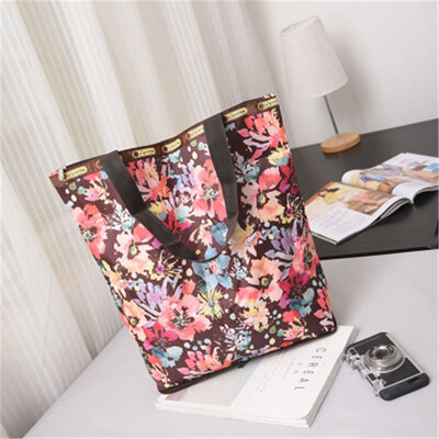 

ZHANAO new womens bag canvas shoulder bag Europe&large capacity shopping bag folding shoulder bag