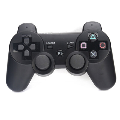 

беспроводной связи Bluetooth двойной шок контроллер PS3 черный синий вибрации консоли горячей