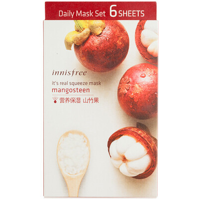 

Innisfree (Innisfree) действительно экстракционной Xianrun маска - мангустин 20мл * 6 (увлажняющий питательный сна Radiance ухода за кожей)