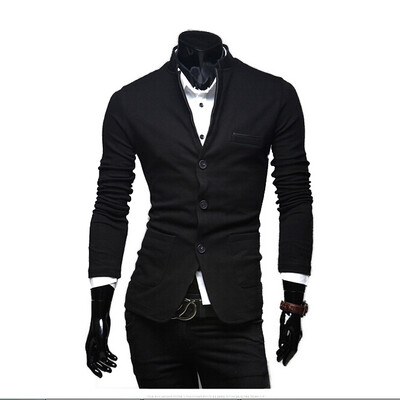 

Zogaa Men's Suit New Slim Stand collar Single-breasted