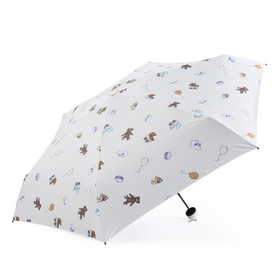 

Alicia IDREAMY 50 fold mobile phone pocket umbrella cute girl sunshade umbrella folding rain dual-use sun umbrella 99555 meters white
