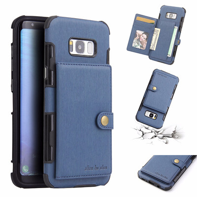 

SHS Phone Case For Samsung Galaxy J7 MaxJ7 NEOJ7 NXT Fashion Concise Leather Wire Drawing Multifunction Purse
