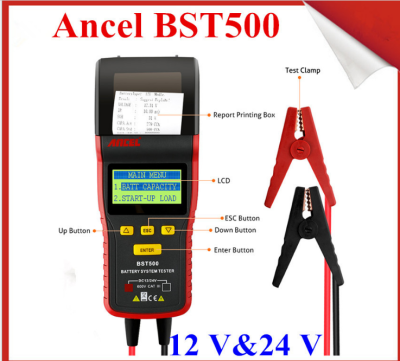 

12V & 24V Battery Car Tester Analyzer ANCEL BST500