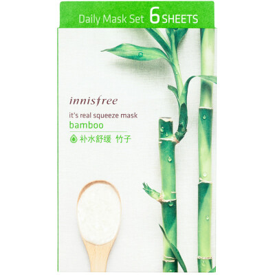 

Innisfree (Innisfree) действительно экстракционной Xianrun маску - Bamboo 20мл * 6 (увлажняющий питательный сна Radiance ухода за кожей)