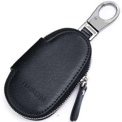 

Jingdong Supermarket] JOBON Zhongbang leather simple coin purse key car bag key bag portable ZB-8803 black