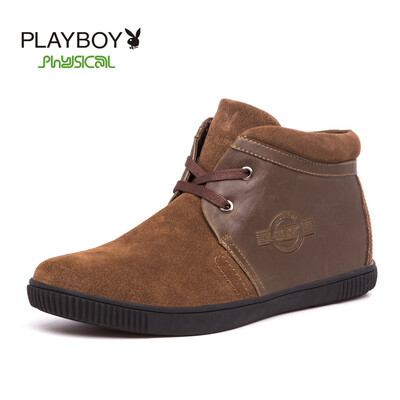 

PLAYBOY brandWarm high-topLeisure with fluffSnow cottonMens shoes