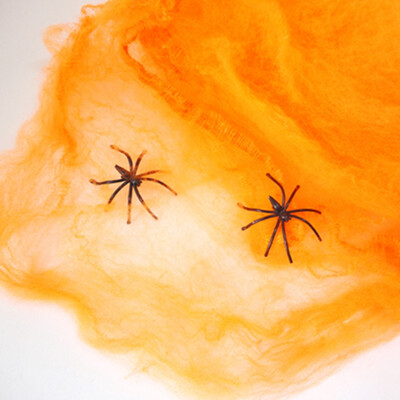 

mymei Stretchy Spider Web Cobweb With Spider for Halloween Party Decoration New