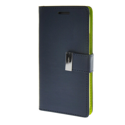 

MOONCASE чехол для HTC One M8 Flip Leather Wallet Card Slot Bracket Back Cover Blue